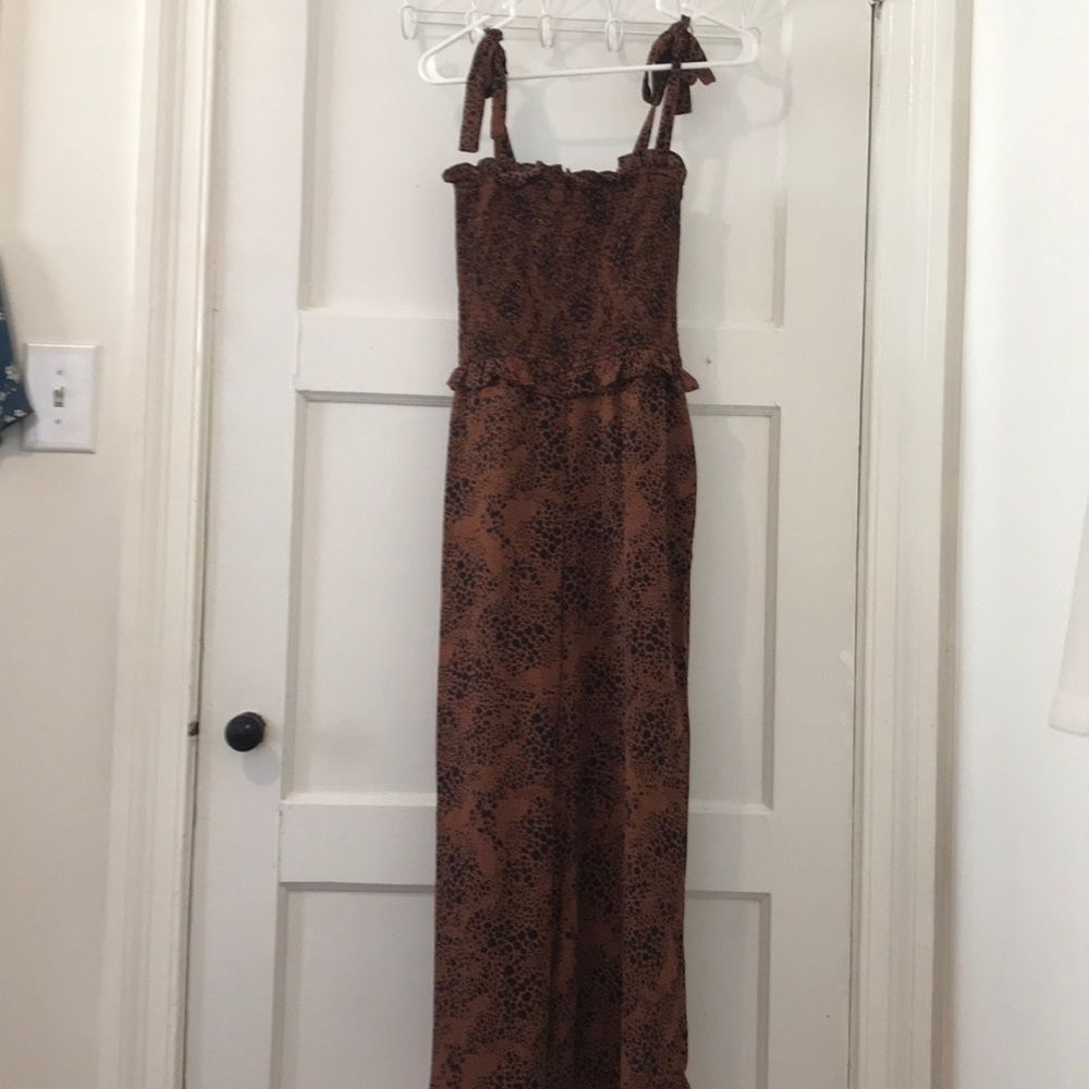 Animal print jumpsuit